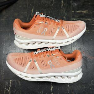 On Running Cloudsurfer Shoes Men's Sz 12 Orange Running Athletic Sneakers
